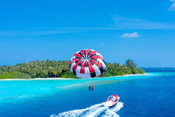 Parasailing in maldives